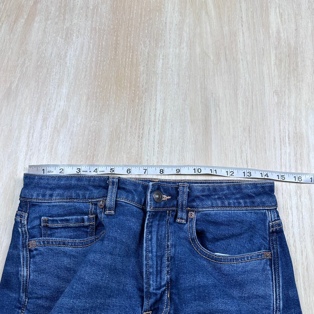American Eagle Stretch Mom High Waisted Casual Dark Wash Denim Jeans 6 SHORT - Picture 6 of 16